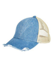 Load image into Gallery viewer, Ollie Distressed Trucker Cap