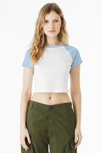 Load image into Gallery viewer, BELLA+CANVAS ® Women's Micro Rib Raglan Baby Tee BC1201