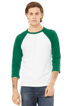 Load image into Gallery viewer, BELLA+CANVAS ® Unisex 3/4-Sleeve Baseball Tee. BC3200