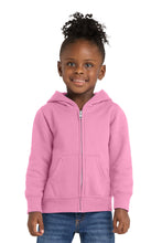 Load image into Gallery viewer, Port & Co ® Toddler Core Fleece Full-Zip Hooded Sweatshirt. CAR78TZH