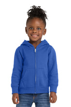 Load image into Gallery viewer, Port & Co ® Toddler Core Fleece Full-Zip Hooded Sweatshirt. CAR78TZH