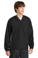 Load image into Gallery viewer, Sport-Tek ® Tipped V-Neck Raglan Wind Shirt. JST62