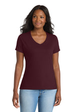Load image into Gallery viewer, Port & Co ® Women's Performance Blend V-Neck Tee. LPC381V