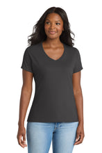 Load image into Gallery viewer, Port & Co ® Women's Performance Blend V-Neck Tee. LPC381V