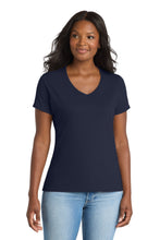 Load image into Gallery viewer, Port & Co ® Women's Performance Blend V-Neck Tee. LPC381V