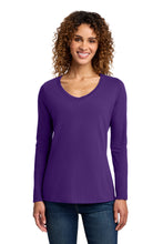 Load image into Gallery viewer, Port & Co ® Women's Long Sleeve Fan Favorite V-Neck Tee. LPC450VLS
