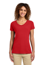 Load image into Gallery viewer, Port & Co ® Women's Fan Favorite V-Neck Tee. LPC450V