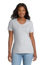 Load image into Gallery viewer, Port & Co ® Women's Core Cotton V-Neck Tee. LPC54V