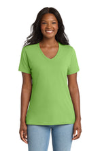 Load image into Gallery viewer, Port & Co ® Women's Core Cotton V-Neck Tee. LPC54V
