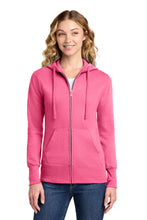 Load image into Gallery viewer, Port & Co ® Women's Core Fleece Full-Zip Hooded Sweatshirt. LPC78ZH