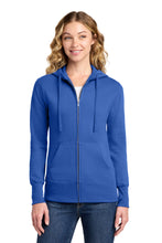 Load image into Gallery viewer, Port & Co ® Women's Core Fleece Full-Zip Hooded Sweatshirt. LPC78ZH