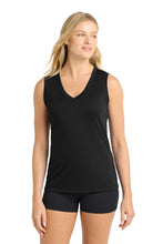 Load image into Gallery viewer, Sport-Tek ® Women's Sleeveless PosiCharge ® Competitor™ V-Neck Tee. LST352