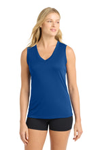 Load image into Gallery viewer, Sport-Tek ® Women's Sleeveless PosiCharge ® Competitor™ V-Neck Tee. LST352