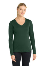 Load image into Gallery viewer, Sport-Tek ® Women's Long Sleeve PosiCharge ® Competitor™ V-Neck Tee. LST353LS