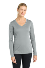 Load image into Gallery viewer, Sport-Tek ® Women's Long Sleeve PosiCharge ® Competitor™ V-Neck Tee. LST353LS