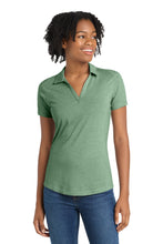 Load image into Gallery viewer, Sport-Tek ® Women's PosiCharge ® Tri-Blend Wicking Polo. LST405