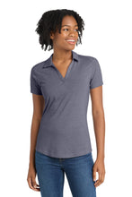 Load image into Gallery viewer, Sport-Tek ® Women's PosiCharge ® Tri-Blend Wicking Polo. LST405