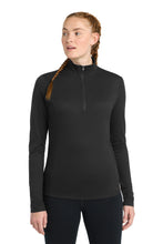 Load image into Gallery viewer, Sport-Tek ® Women's PosiCharge ® Tri-Blend Wicking 1/4-Zip Pullover. LST407