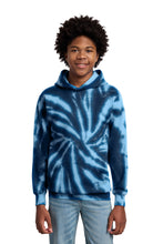 Load image into Gallery viewer, Port & Co ® Youth Tie-Dye Pullover Hooded Sweatshirt. PC146Y