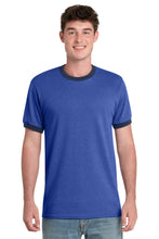 Load image into Gallery viewer, Port & Co ® Core Cotton Ringer Tee. PC54R