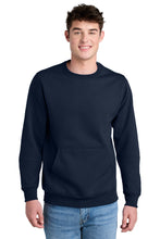 Load image into Gallery viewer, Port & Co ® Core Fleece Crewneck Pocket Sweatshirt PC78PKT