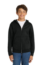 Load image into Gallery viewer, Port & Co ® Youth Core Fleece Full-Zip Hooded Sweatshirt PC78YZH