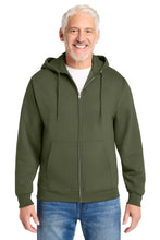 Load image into Gallery viewer, Port & Co ® Core Fleece Full-Zip Hooded Sweatshirt. PC78ZH