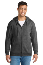 Load image into Gallery viewer, Port & Co ® Fan Favorite Fleece Full-Zip Hooded Sweatshirt. PC850ZH