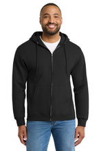 Load image into Gallery viewer, Port & Co ® Essential Fleece Full-Zip Hooded Sweatshirt. PC90ZH