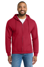 Load image into Gallery viewer, Port & Co ® Essential Fleece Full-Zip Hooded Sweatshirt. PC90ZH