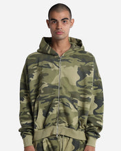 Load image into Gallery viewer, Unisex Garment-Dyed Cropped Full-Zip Hoodie Sweatshirt

