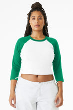 Load image into Gallery viewer, BELLA+CANVAS ®  Women's Micro Rib 3/4 Raglan Baby Tee BC1200

