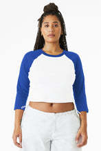 Load image into Gallery viewer, BELLA+CANVAS ®  Women's Micro Rib 3/4 Raglan Baby Tee BC1200
