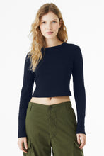 Load image into Gallery viewer, BELLA+CANVAS ®  Women's Micro Rib Long Sleeve Baby Tee BC1501
