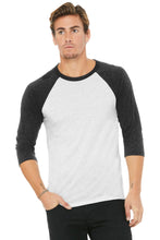 Load image into Gallery viewer, BELLA+CANVAS  ®  Unisex 3/4-Sleeve Baseball Tee. BC3200
