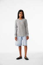 Load image into Gallery viewer, BELLA+CANVAS ®  Youth Heather CVC Long Sleeve Tee BC3501YCVC
