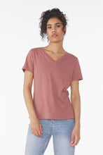 Load image into Gallery viewer, BELLA+CANVAS ®  Women's Relaxed Heather CVC V-Neck Tee BC6405CVC
