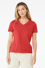 Load image into Gallery viewer, BELLA+CANVAS ®  Women's Relaxed Heather CVC V-Neck Tee BC6405CVC
