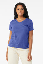 Load image into Gallery viewer, BELLA+CANVAS ®  Women's Relaxed Heather CVC V-Neck Tee BC6405CVC
