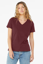 Load image into Gallery viewer, BELLA+CANVAS  ®  Women's Relaxed Jersey Short Sleeve V-Neck Tee. BC6405
