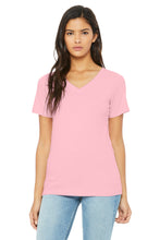 Load image into Gallery viewer, BELLA+CANVAS  ®  Women's Relaxed Jersey Short Sleeve V-Neck Tee. BC6405

