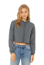 Load image into Gallery viewer, BELLA+CANVAS  ®  Women's Sponge Fleece Cropped Fleece Hoodie. BC7502
