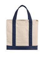 Load image into Gallery viewer, Port Authority ®  Cotton Canvas Two-Tone Tote BG429
