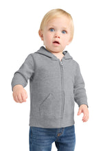 Load image into Gallery viewer, Port &amp; Co ®  Infant Core Fleece Full-Zip Hooded Sweatshirt. CAR78IZH

