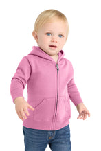 Load image into Gallery viewer, Port &amp; Co ®  Infant Core Fleece Full-Zip Hooded Sweatshirt. CAR78IZH
