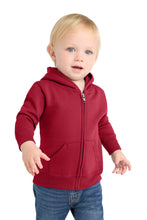 Load image into Gallery viewer, Port &amp; Co ®  Infant Core Fleece Full-Zip Hooded Sweatshirt. CAR78IZH
