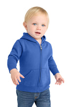 Load image into Gallery viewer, Port &amp; Co ®  Infant Core Fleece Full-Zip Hooded Sweatshirt. CAR78IZH
