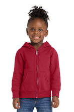 Load image into Gallery viewer, Port &amp; Co ®  Toddler Core Fleece Full-Zip Hooded Sweatshirt. CAR78TZH

