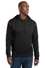 Load image into Gallery viewer, Sport-Tek ®  Tech Fleece Colorblock Hooded Sweatshirt. F246
