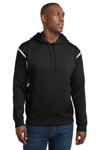 Load image into Gallery viewer, Sport-Tek ®  Tech Fleece Colorblock Hooded Sweatshirt. F246
